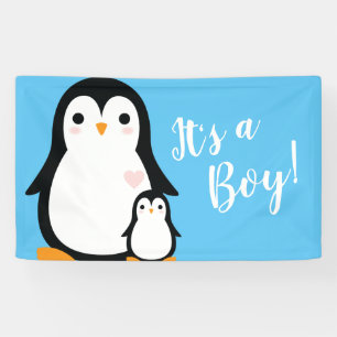 Banderoles Baby shower français de Bulldog Frenchie Blue