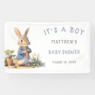 Banderoles Baby shower garçon Blue Peter Rabbit