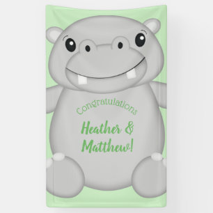 Banderoles Baby shower Hippo