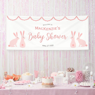 Banderoles Baby shower lapin mignon
