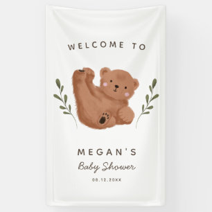 Banderoles Baby shower Ours Cub Cute