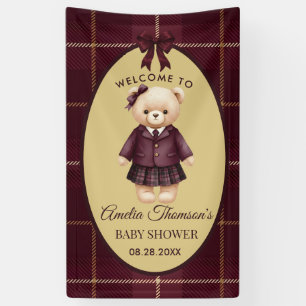 Banderoles Baby Shower Ours Teddy Bear Chic Prépa 