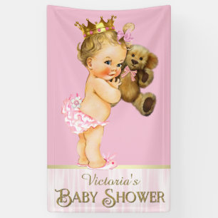 Banderoles Baby Shower Ourse Teddy Bear Princesse
