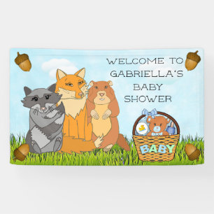 Banderoles Baby shower personnalisé de garçon de créatures