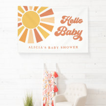 Baby shower Soleil Venez Ici Le Son Jaune Rayons