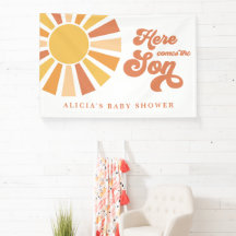 Baby shower Soleil Venez Ici Le Son Jaune Rayons