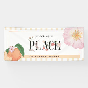 Banderoles Baby shower Sweet Little Peach Bienvenue