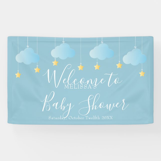 Banderoles Baby shower Twinkle Twinkle / Accueil Sprinkle (Horizontal)