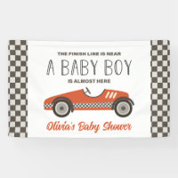 Baby Shower Voiture de Course Rouge