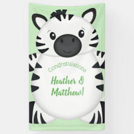 Banderoles Baby shower Zebra