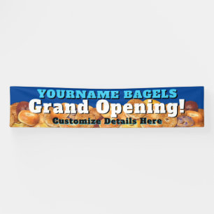 Banderoles Bagel Business Banner Grande ouverture personnalis