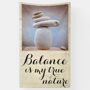 Banderoles Balancing Stones Carré + votre texte et vos idées