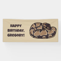 Ball Python Snake, Brown et Tan Personnalisé