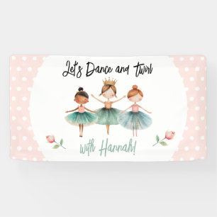 Banderoles Ballerina Ballet fille d'anniversaire