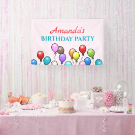 Banderoles Ballons d'anniversaire