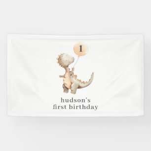 Banderoles Ballons d'anniversaire de Dinosaur