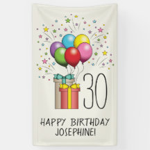 Ballons D'Anniversaire Et Présente Avec L'Âge Et L