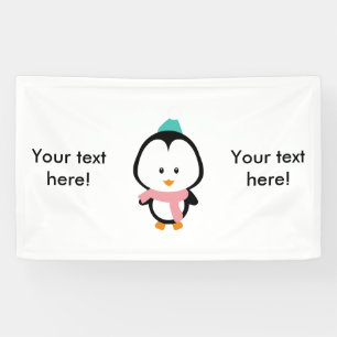 Banderoles Bande dessinée mignonne de pingouin