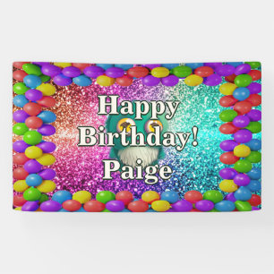 Banderoles Bandeau d'anniversaire personnalisable Monster