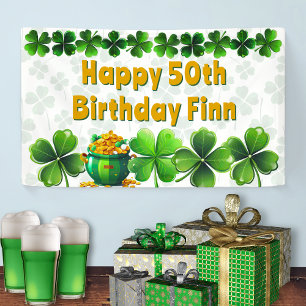 Banderoles Bandeau de fête d'anniversaire personnalisé Irland