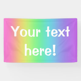 Banderoles Bandeau de fête personnalisée Rainbow Gradient