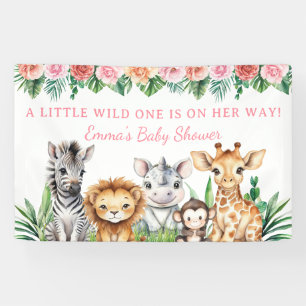 Banderoles Bandeau personnalisé pour Baby Shower Safari - Ani