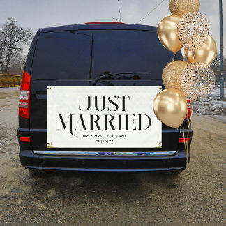 Banderoles Bandeau publicitaire de la voiture mariée d'Uptown