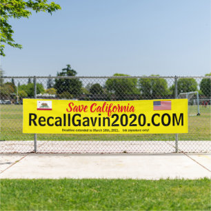 Banderoles Bandeau publicitaire recallgavin2020 (plus grande)