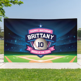 Banderoles Baseball Birthday banner backdrop