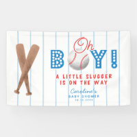 Baseball Sports Baby shower à thème Oh Boy