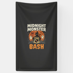 Banderoles Bash de monstres de minuit d'Halloween