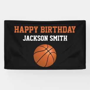 Banderoles Basket-ball à thème heureux anniversaire