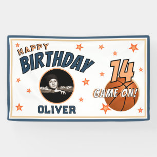 Banderoles Basketball Ball Sports Anniversaire Photo Contexte