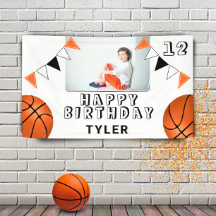 Banderoles Basketball Balls drapeaux Enfants Photo Anniversai