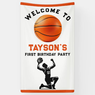 Banderoles Basketball première année bas 1er anniversaire
