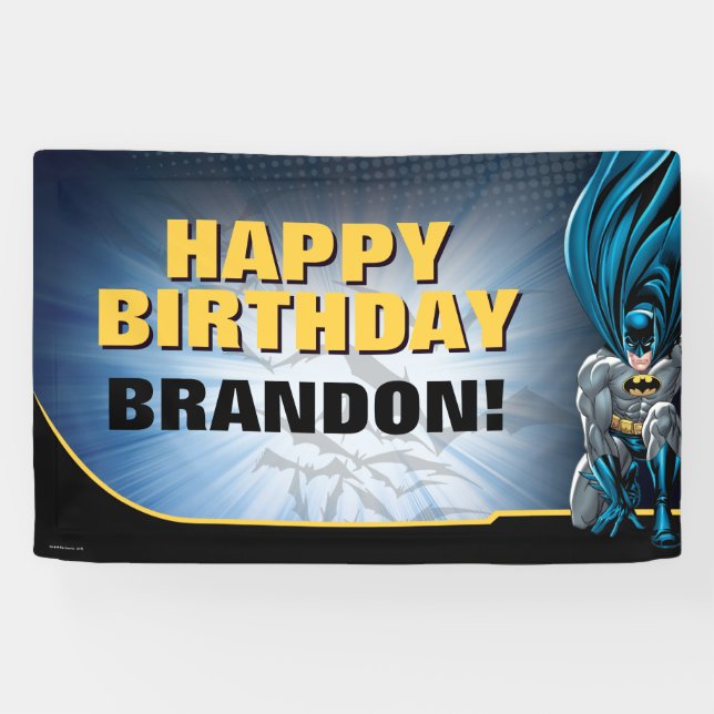 Banderoles Batman (homonymie) | Joyeux Birthday Banner (Horizontal)
