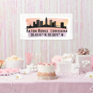Banderoles Baton Rouge LA City Skyline