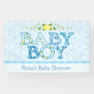 Banderoles Bébé, baby shower chic de pays