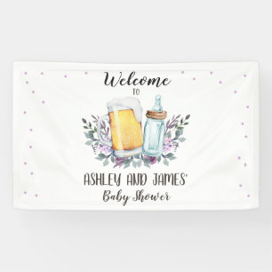 Banderoles Bébé brasse Baby shower Couples Bière Bouteille