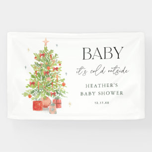 Banderoles Bébé il fait froid à l'extérieur de Noël Baby Show