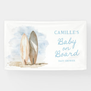 Banderoles Bébé plage à bord garçon Baby Shower