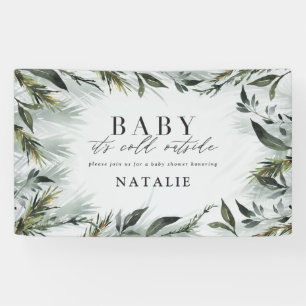Banderoles Bébé son baby shower extérieur froid