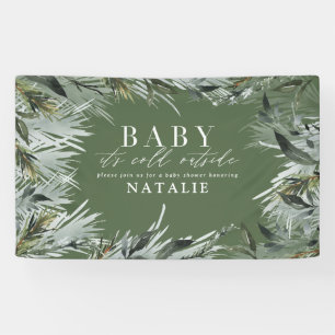 Banderoles Bébé son froid à l'extérieur du baby shower bo