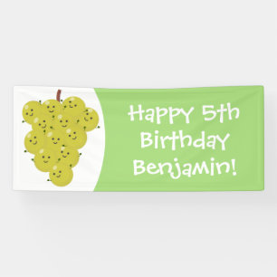 Banderoles Belle bande de raisins amusante illustration
