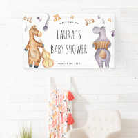 Belle musique Baby shower d'animaux africains