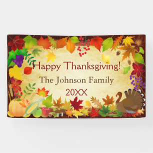 Banderoles Belle récolte de Thanksgiving