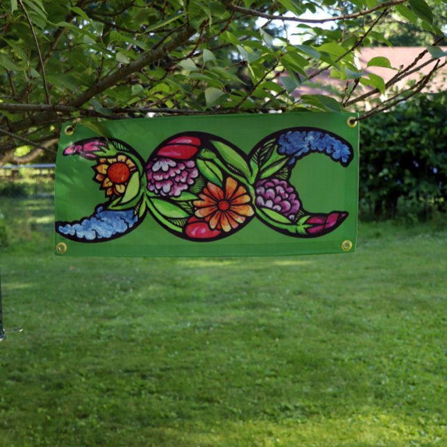 Banderoles "Béni Soit" Triple Lune Fleur (Créateur téléchargé)