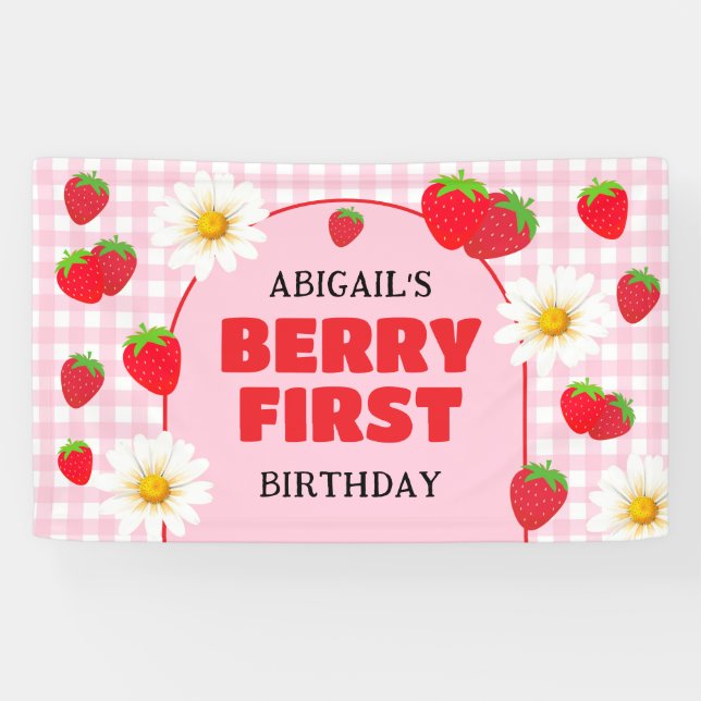 BANDEROLES BERRY PREMIER ANNIVERSAIRE (Horizontal)