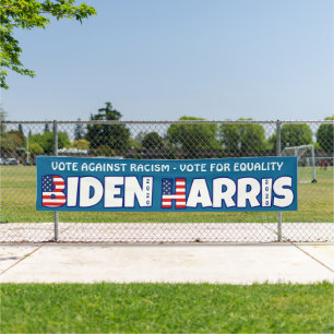Banderoles Biden Harris 2020 Vote Against Racisme