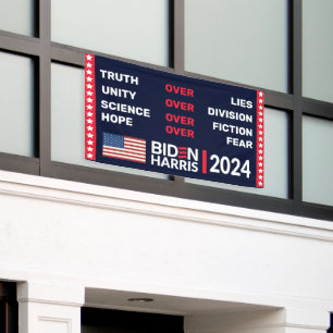 Banderoles Biden Harris 2024 : La science de l'unité de la vé